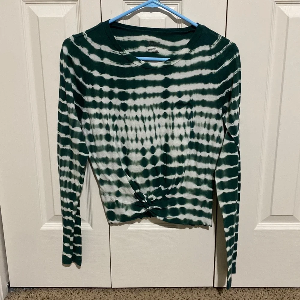 Tie Dye Cropped Shirt - Picture 1 of 3
